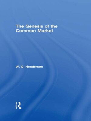 cover image of The Genesis of the Common Market